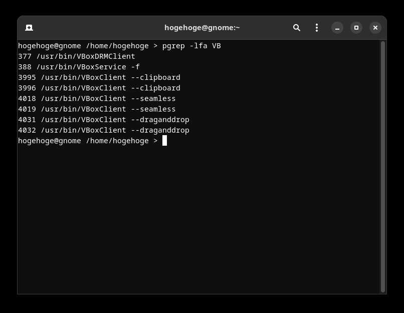 「VirtualBox Guest Additions」-「Manjaro 21.3 GNOME」「動作確認」