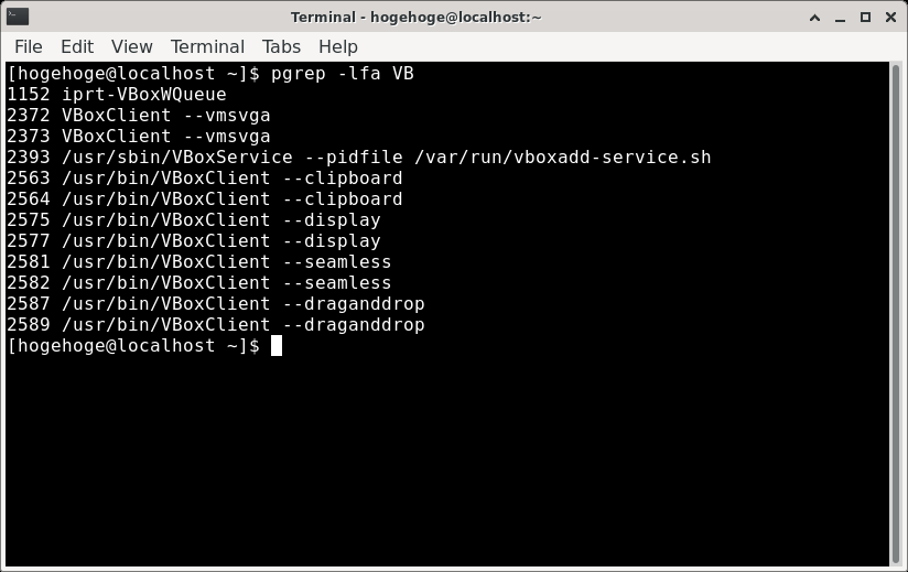 「VirtualBox Guest Additions」「PCLinuxOS 201909 XFCE」-「動作確認」