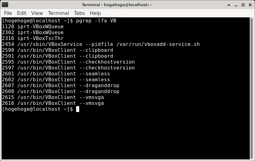 「VirtualBox Guest Additions」「PCLinuxOS 202010 XFCE」-「動作確認」