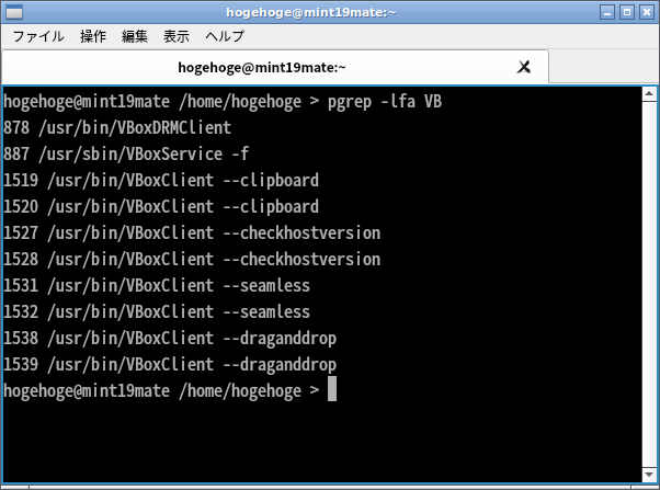「VirtualBox Guest Additions」「Fedora 35 Openbox」-「動作確認」