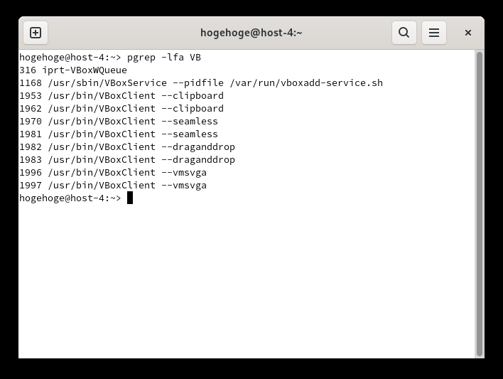 「VirtualBox Guest Additions」「openSUSE 15.4 GNOME」-「動作確認」