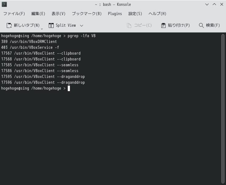 「VirtualBox Guest Additions」「Garuda 211129 KDE」-「動作確認」