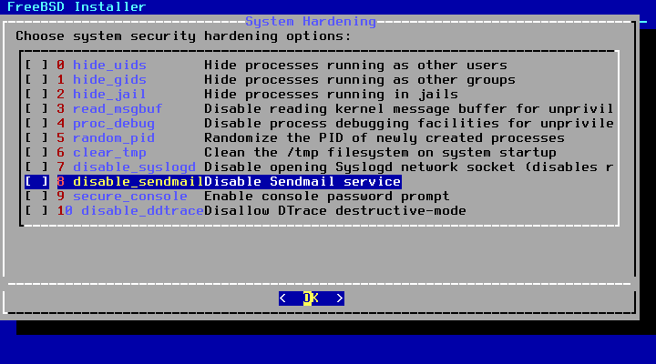 「FreeBSD 13.5 RELEASE」-「システムセキュリティ強化オプション」