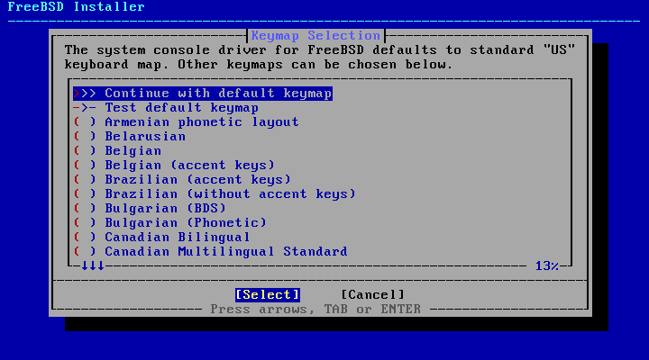 「FreeBSD 15.0 RELEASE」-「キーボード」