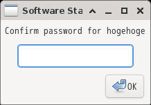 「GhostBSD 25.01 XFCE」-「認証」
