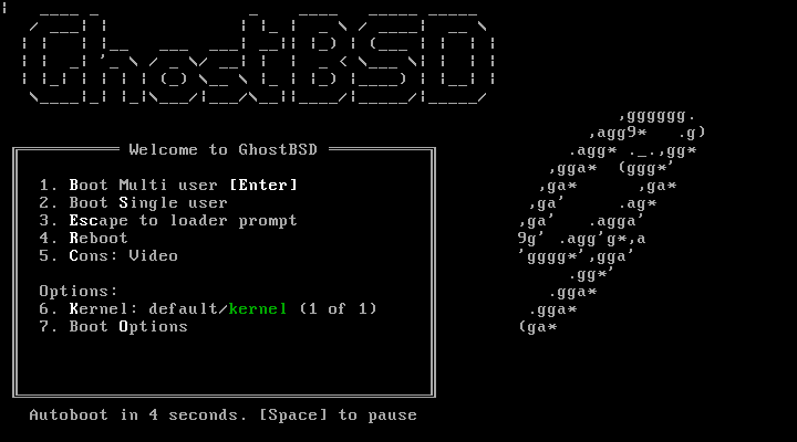 「GhostBSD 25.02」-「boot」