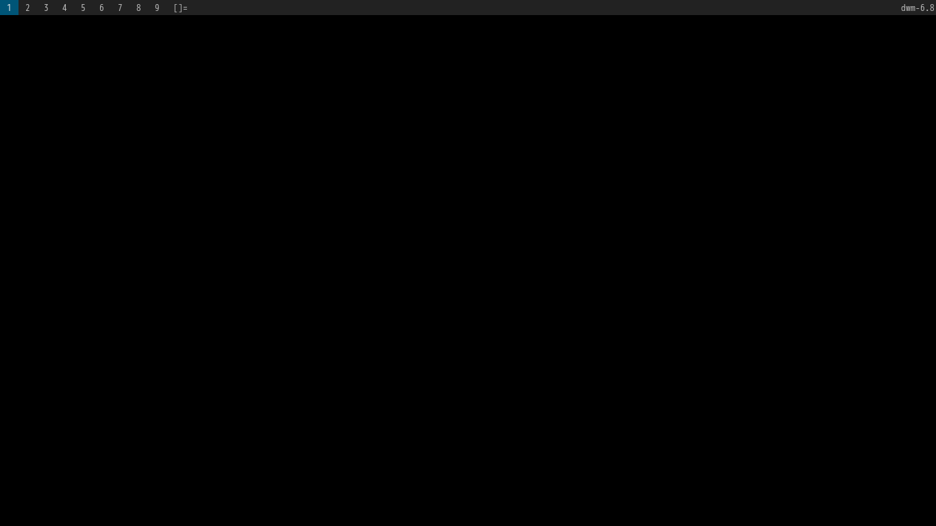 「dwm FreeBSD 14.5」-「デフォルトのデスクトップ」