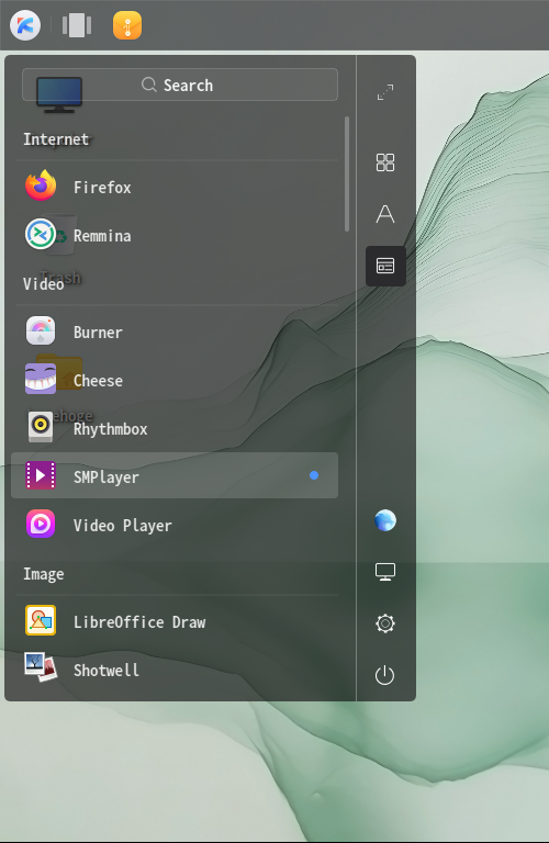 「Ubuntu Kylin 25.04」-「スタート」→「S」→「SMPlayer」