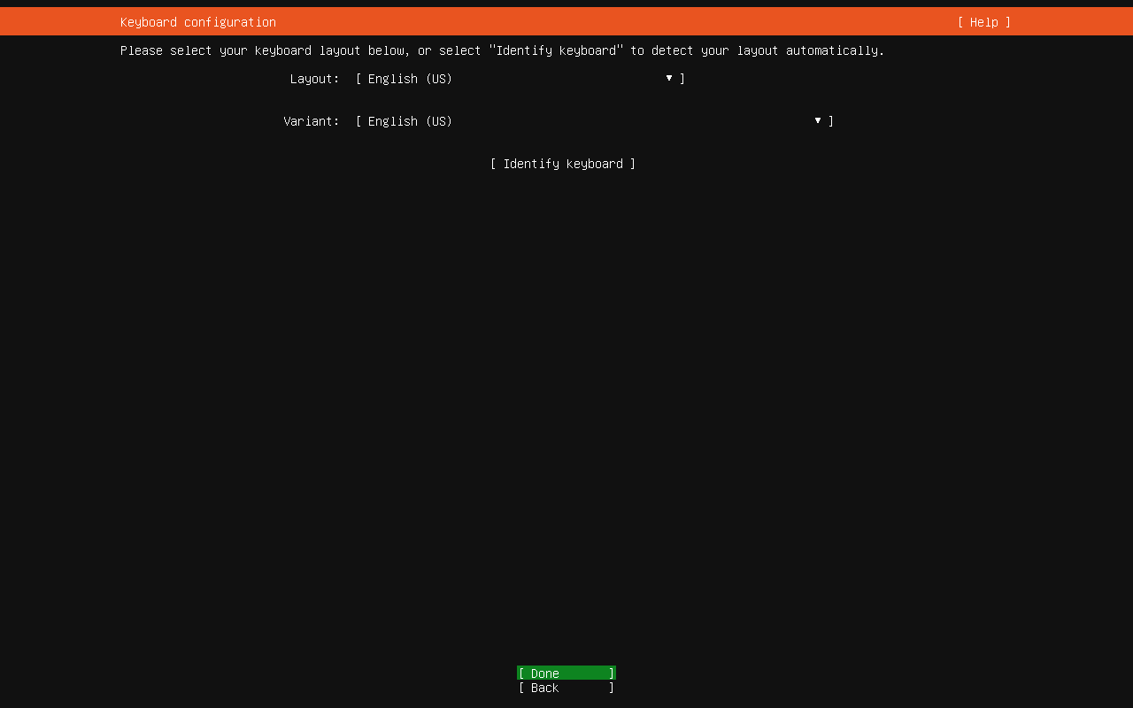 「Ubuntu 26.04 Server」-「インストール」「キーボードレイアウト」
