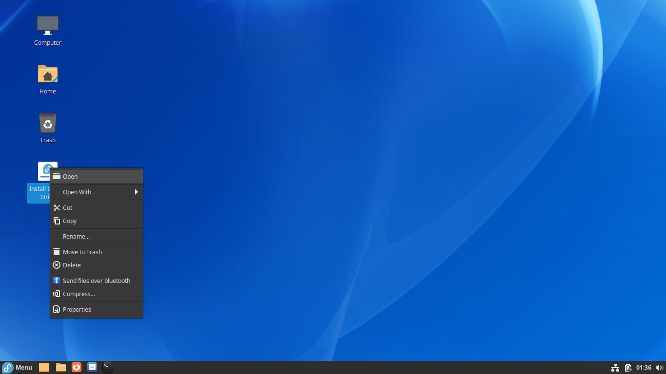 「Fedora 38 Cinnamon」-「Install to Hard Drive」