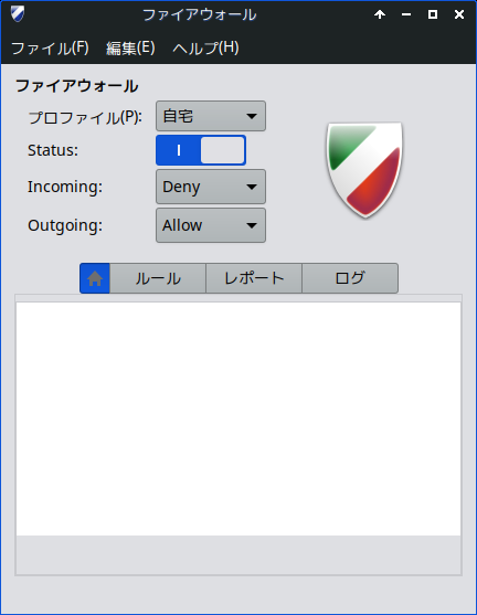 クリックでオリジナルのサイズで開きます 「MX Linux 23.5」-「ファイアウォール設定ツール」