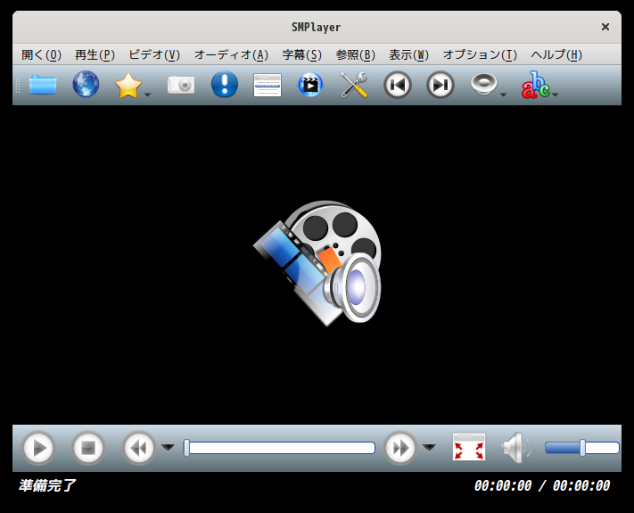 「elementary OS 8.0.1 GNOME」-「SMPlayer」「起動直後」