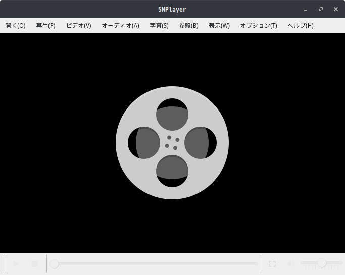 「Solus 4.9 BUDGIE」-「SMPlayer」「起動直後」