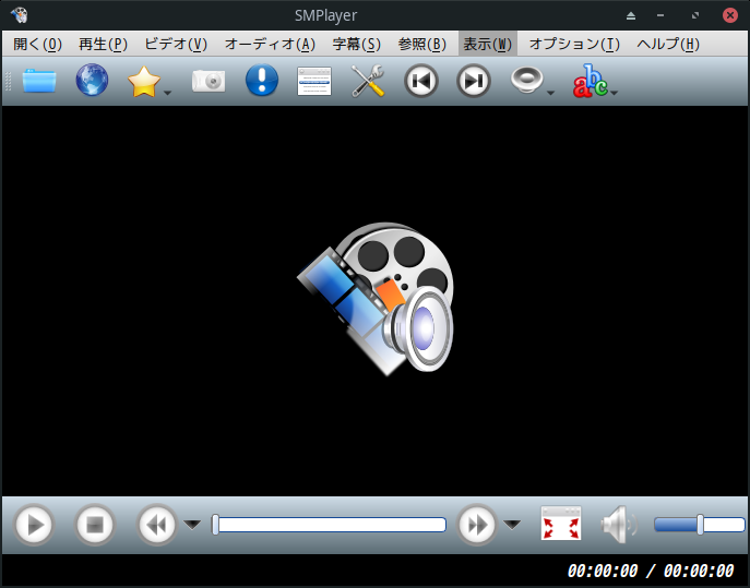 「Manjaro 24.2 XFCE」-「SMPlayer」「起動直後」