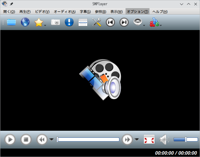 「Manjaro 24.2 KDE」-「SMPlayer」「起動直後」