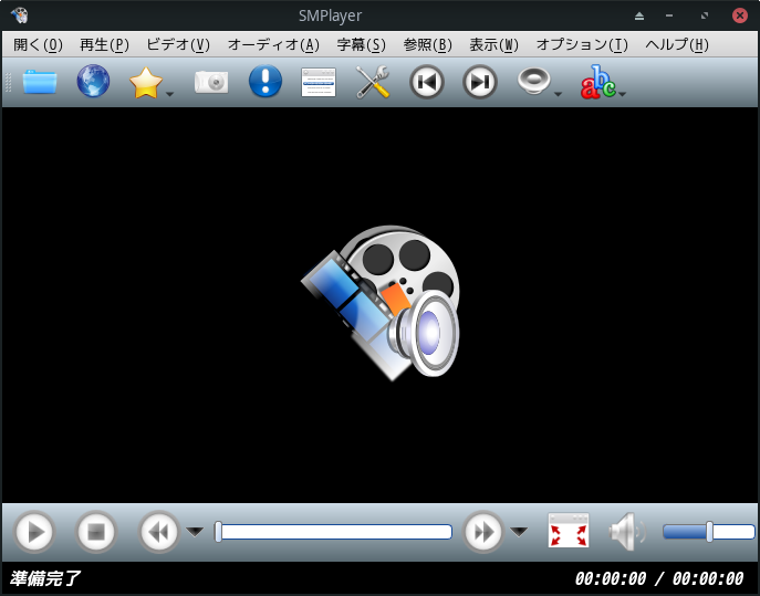 「Manjaro 26.1 XFCE」-「SMPlayer」「起動直後」