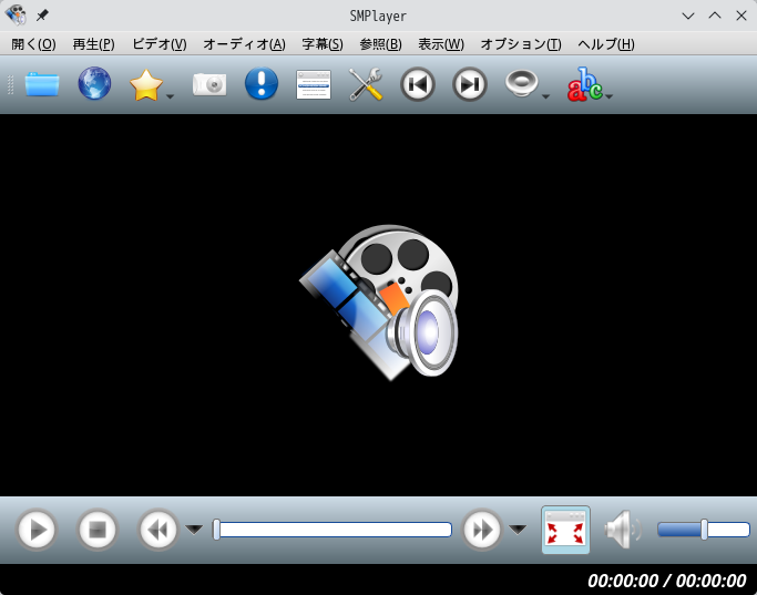 「Manjaro 26.1 KDE」-「SMPlayer」「起動直後」