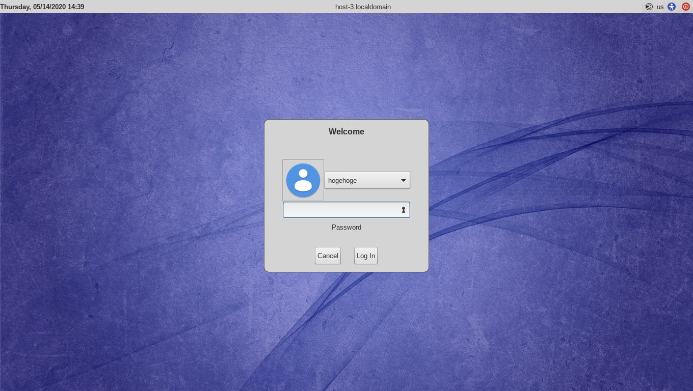 「ALT Linux  9.0 MATE」-「ログイン画面」
