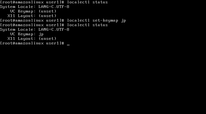 クリックでオリジナルのサイズで開きます 「Amazon Linux 2023」-「set-keymap」