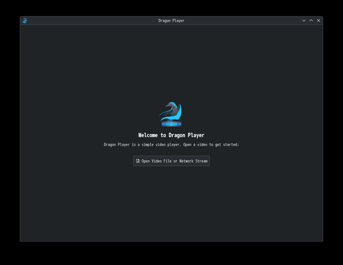 「CachyOS 250824 KDE」-「Dragon Player」「起動直後」
