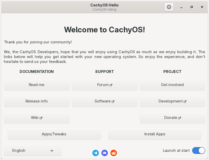 「CachyOS 250824 bspwm」-「CachyOS Hello」