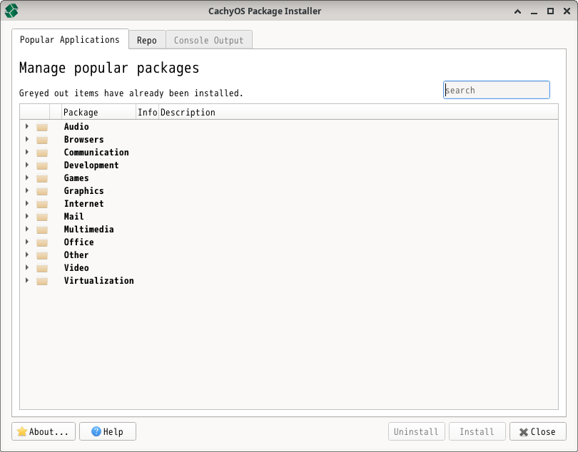 「CachyOS 251129 XFCE」-「Pamac」「起動直後」
