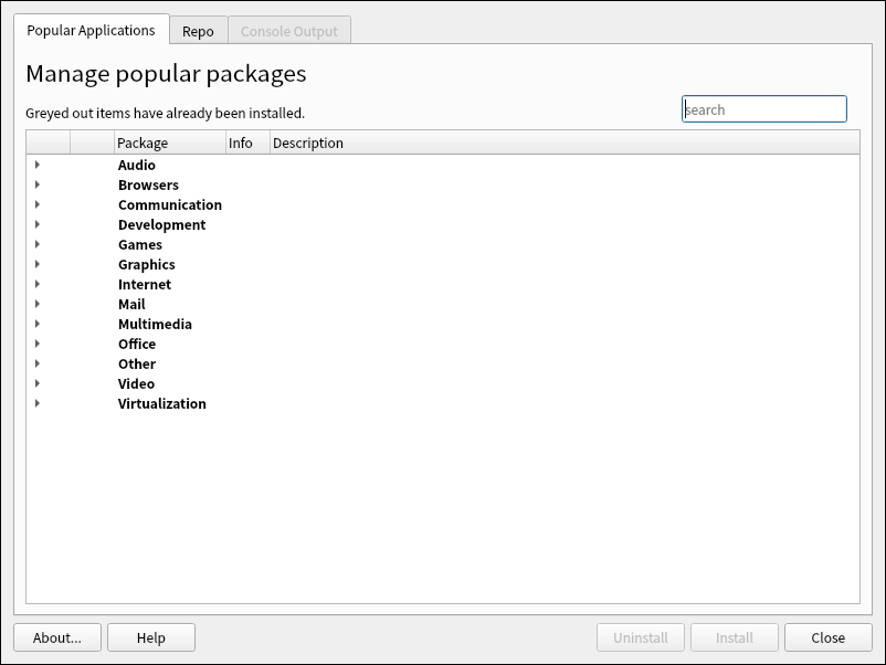 「CachyOS 251129 i3wm」-「Pamac」「起動直後」