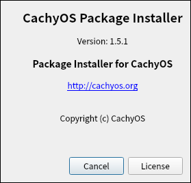 「CachyOS 251129 i3wm」-「Pamac」「バージョン情報」