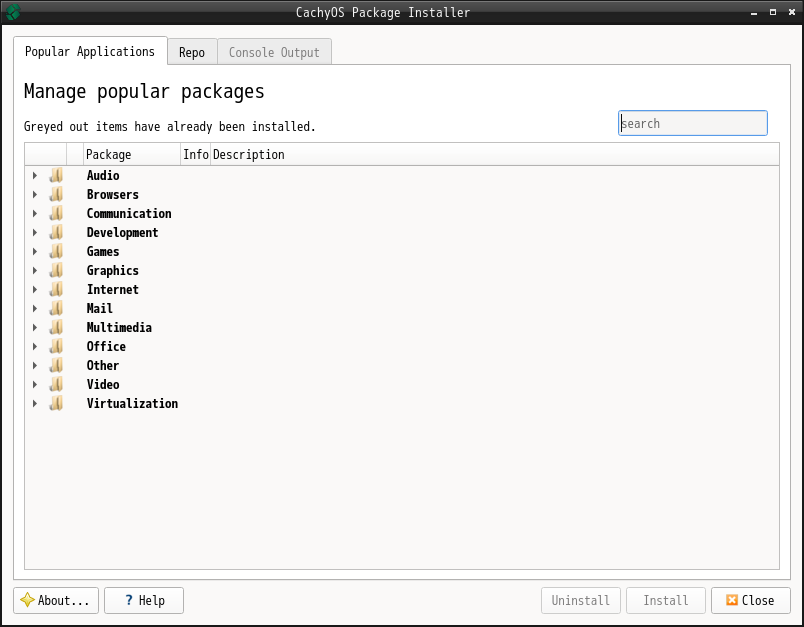 「CachyOS 251129 LXDE」-「Pamac」「起動直後」