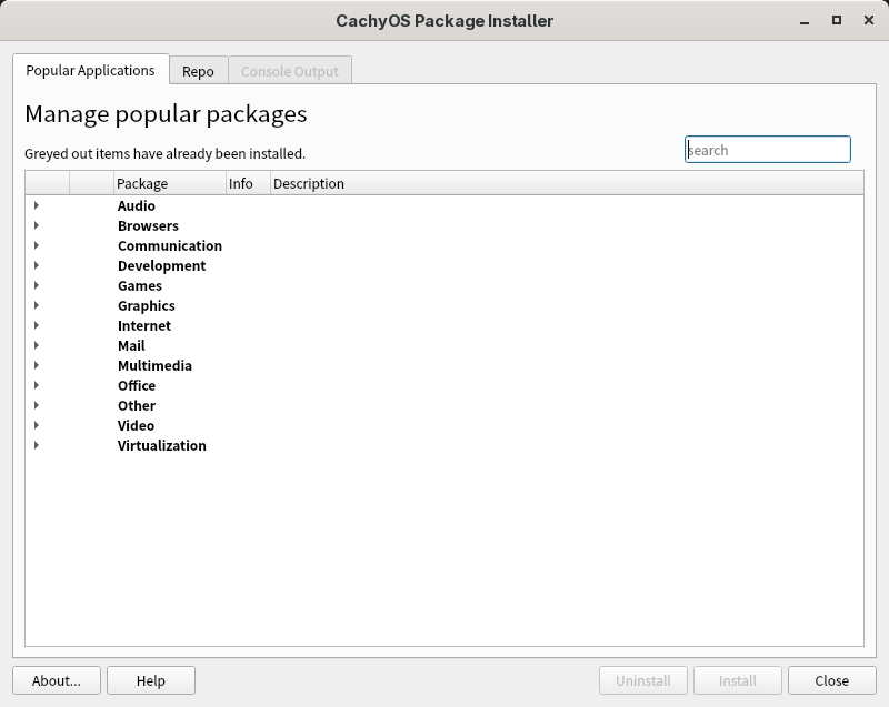 「CachyOS 251129 UKUI」-「Pamac」「起動直後」