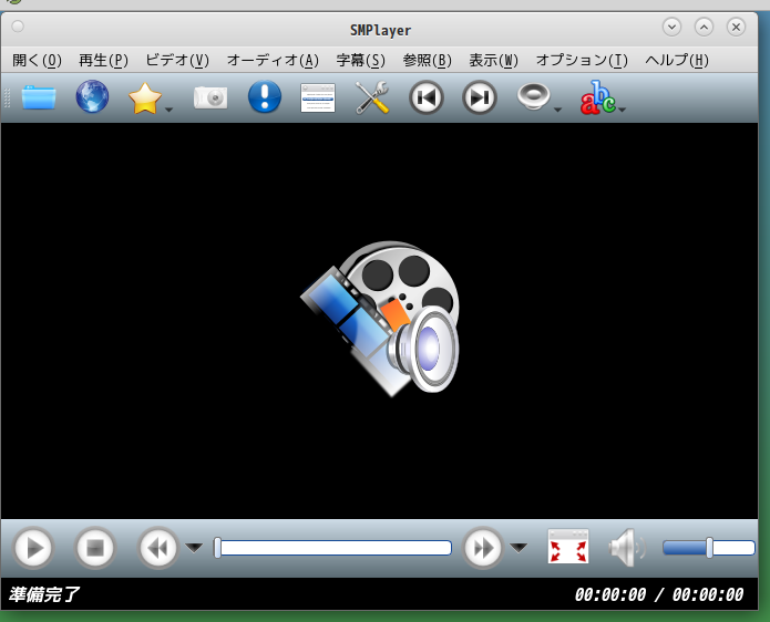 「CachyOS 260809 MATE」-「SMPlayer」「起動直後」