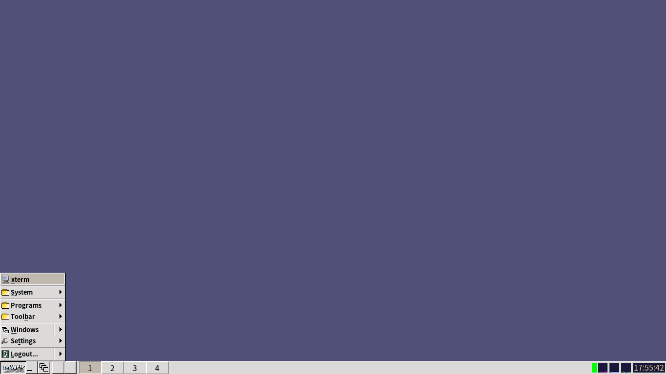 「Alpine Linux 3.23.3 IceWM」-「デフォルトのデスクトップ」