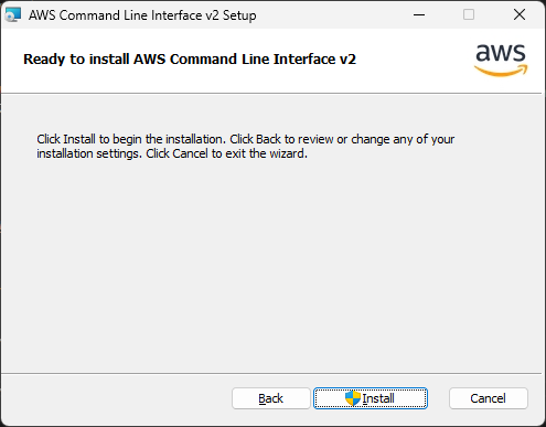 「aws-cli」-「Ready to Install」