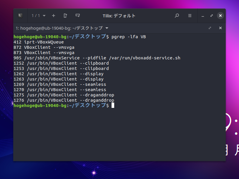 「VirtualBox Guest Additions」「Ubuntu BUDGIE 19.04」-「動作確認」
