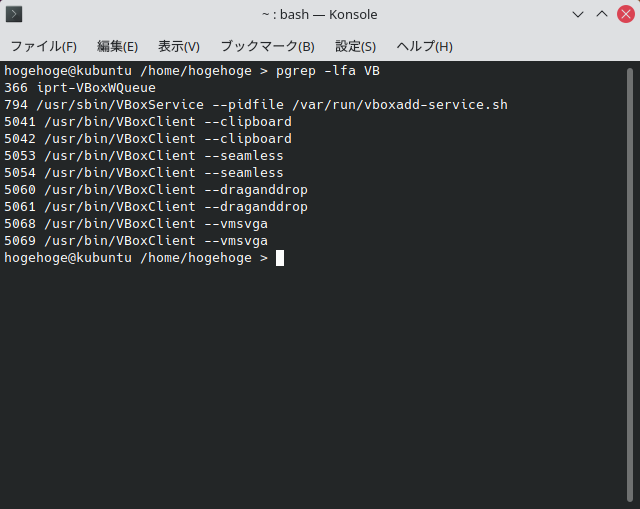 「VirtualBox Guest Additions」「Kubuntu 21.04」-「動作確認」