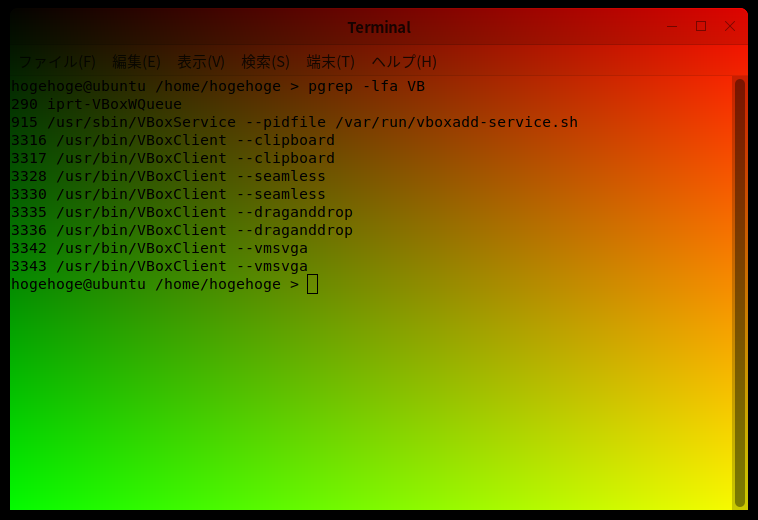 「VirtualBox Guest Additions」「Ubuntu Kylin 21.04」-「動作確認」