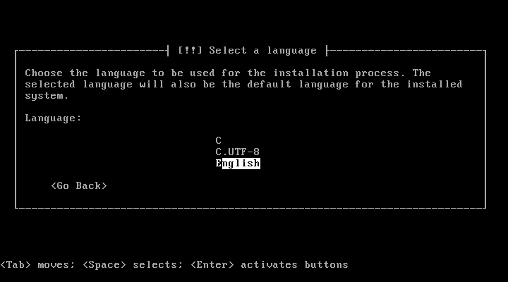 「bhyve」-「Ubuntu 24.04」「Select a Language」