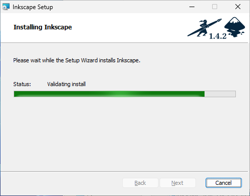 「inkscape」-「Install Inkscape」